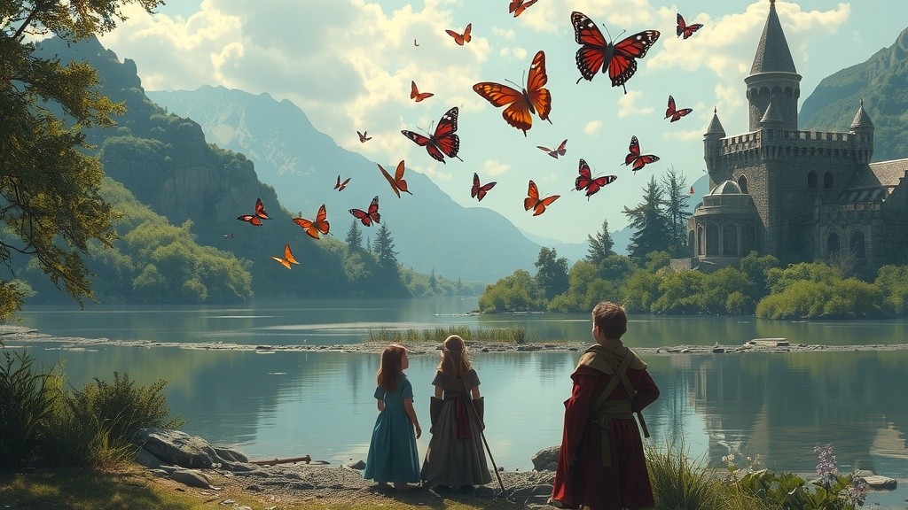 The Enchanted Gathering by the Glowing River