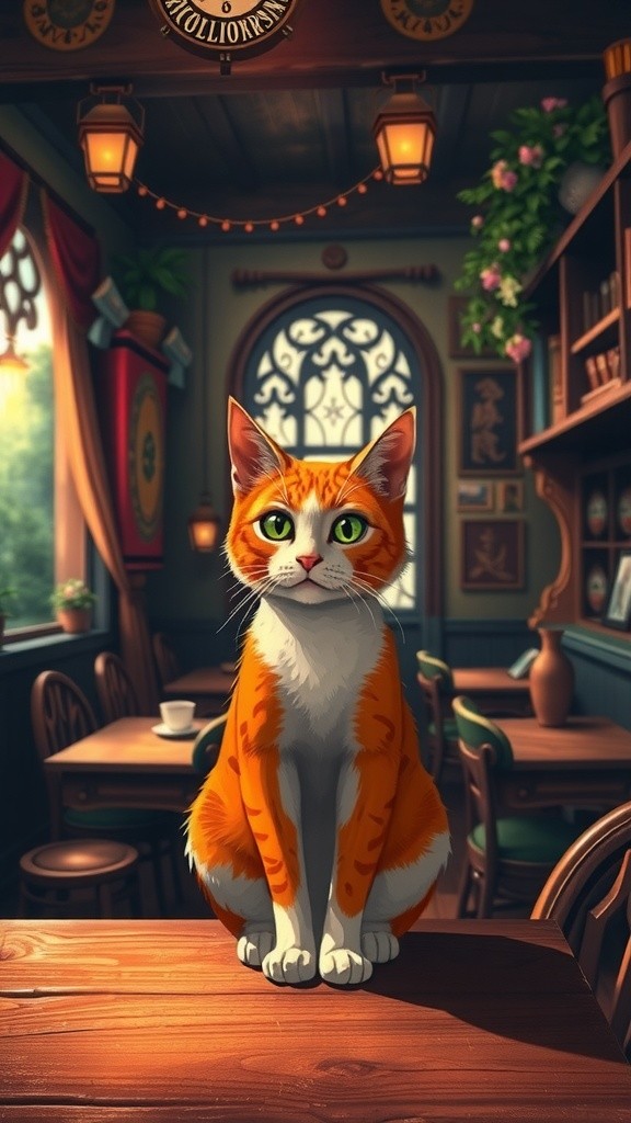 Kucing Ajaib di Warung Kopi