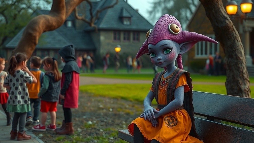 One Human's Kindness: Sharing a Meal with the Alien Girl