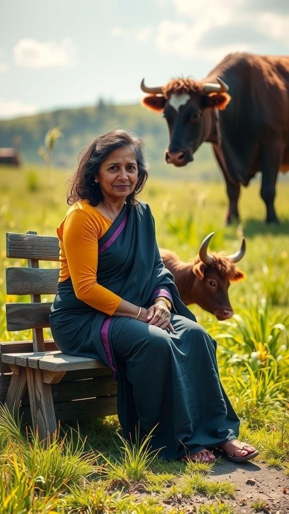 दादी माँ और दुखी गाय की कहानी