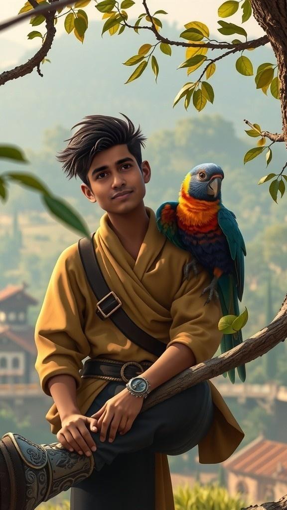 दयालु रमेश और जादुई तोते की कहानी