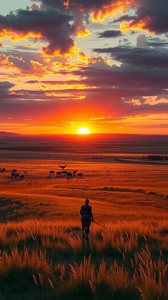 A Man Walks with a Tiger