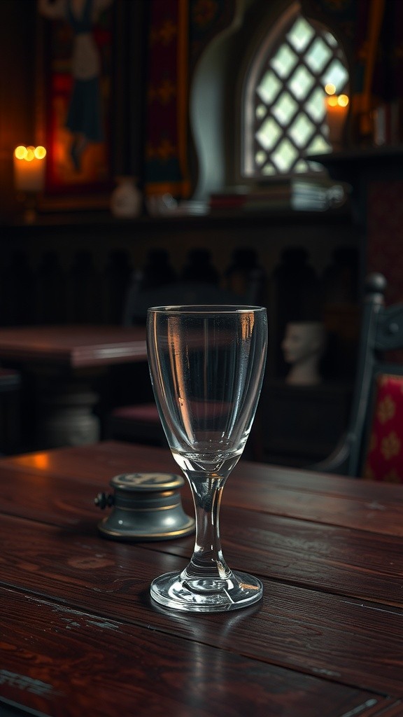 Pani ka glass table pr rakhna