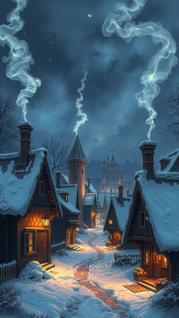 A Magical Winter Night in Noor Village