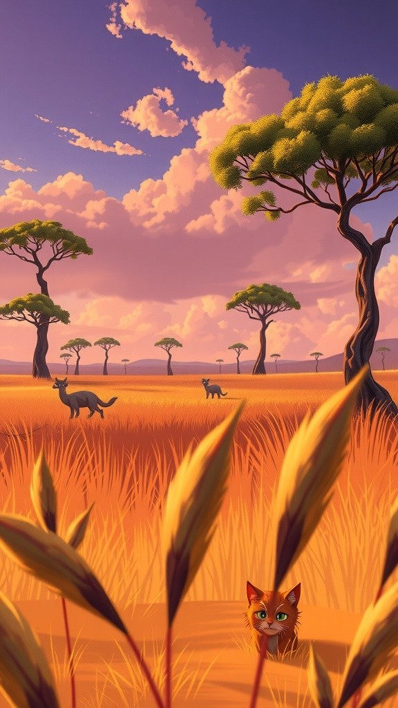 Cat, Lion, and Elephant: A Hen's Help