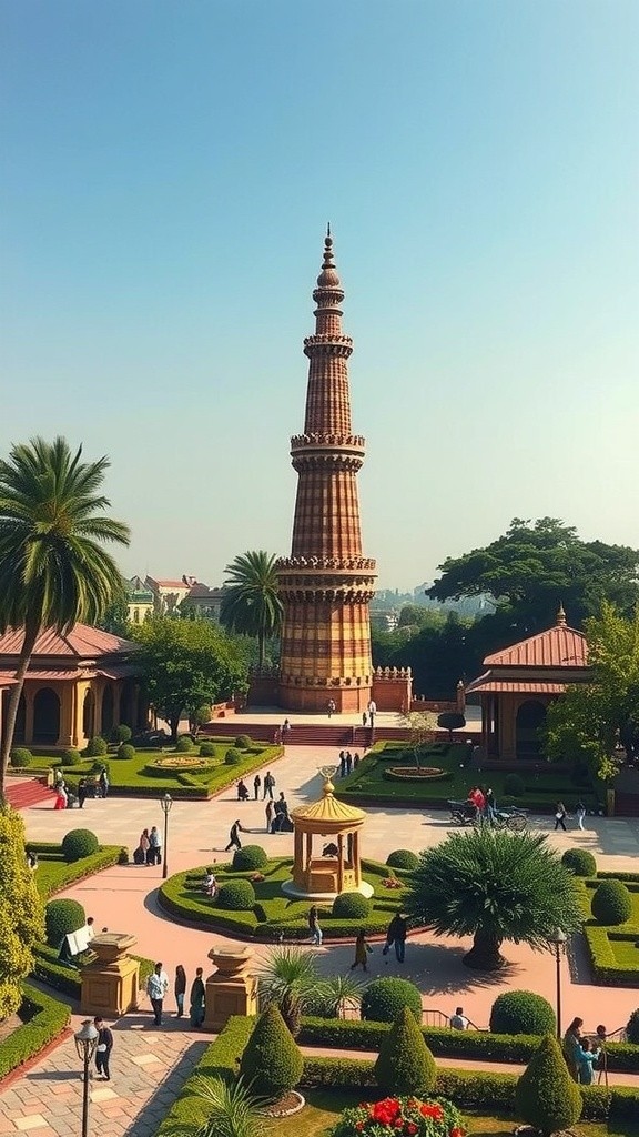 Cultural Exchange at Minar-e-Pakistan: Anya and Fatima's Journey