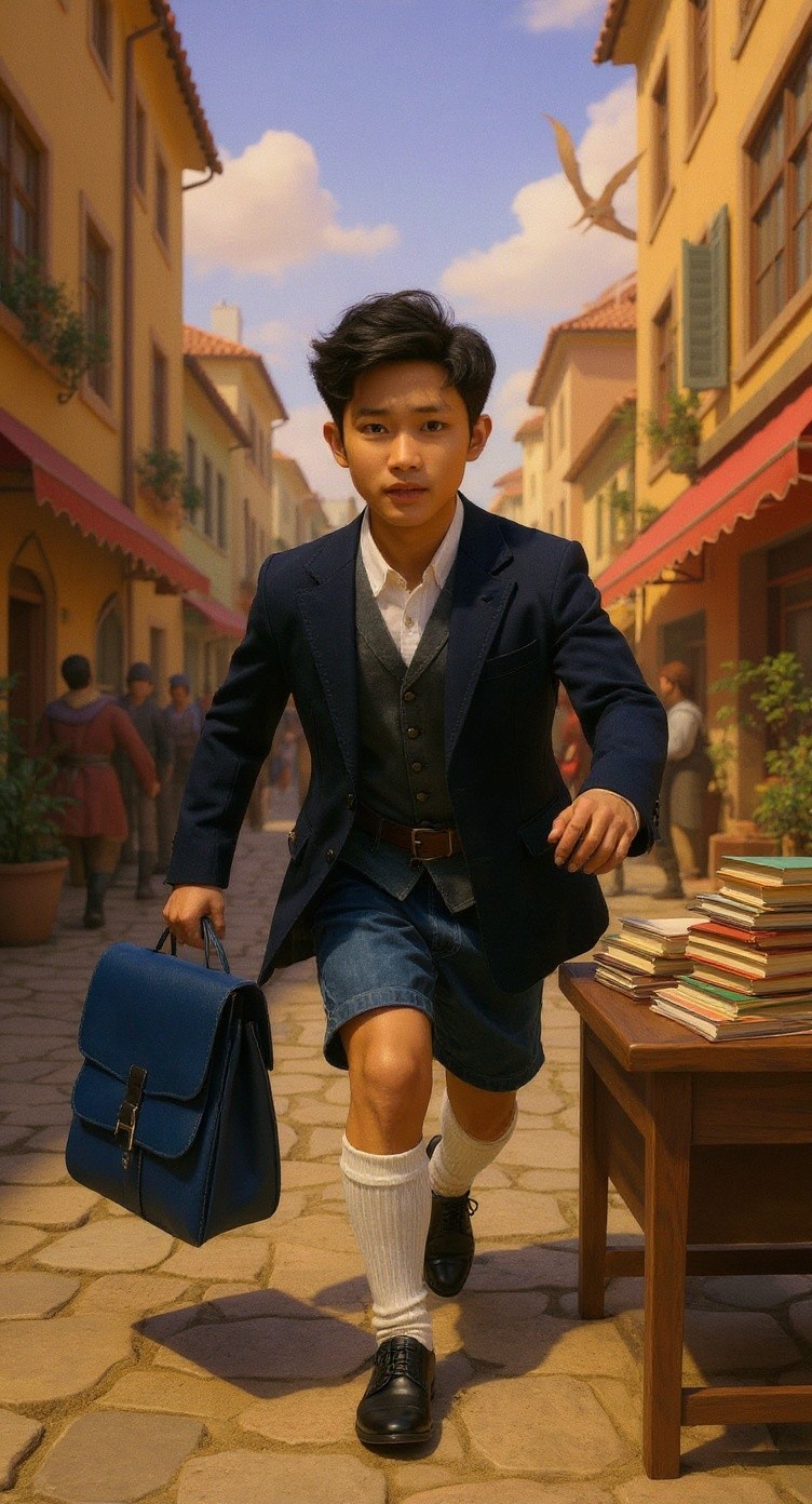 The Flying School Bag Adventure