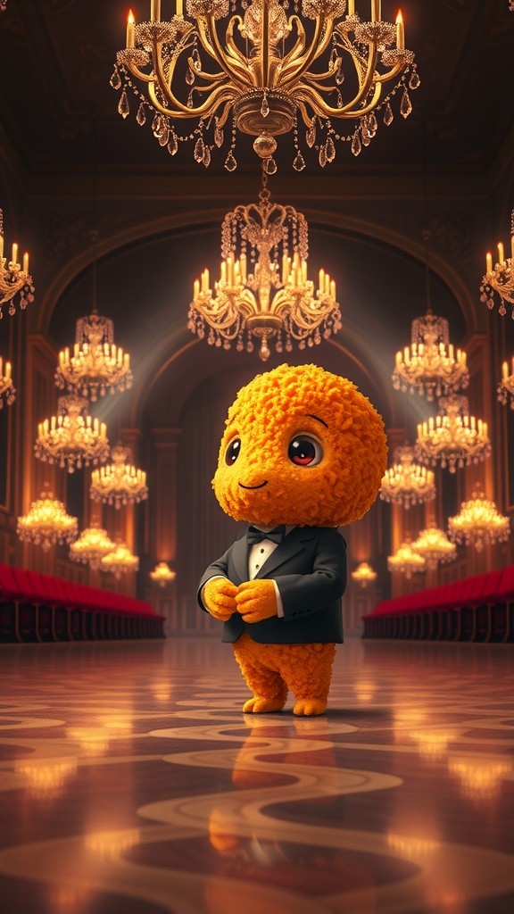 Ballroom Duet: Chicken Nugget & Teddy Bear Sing Together