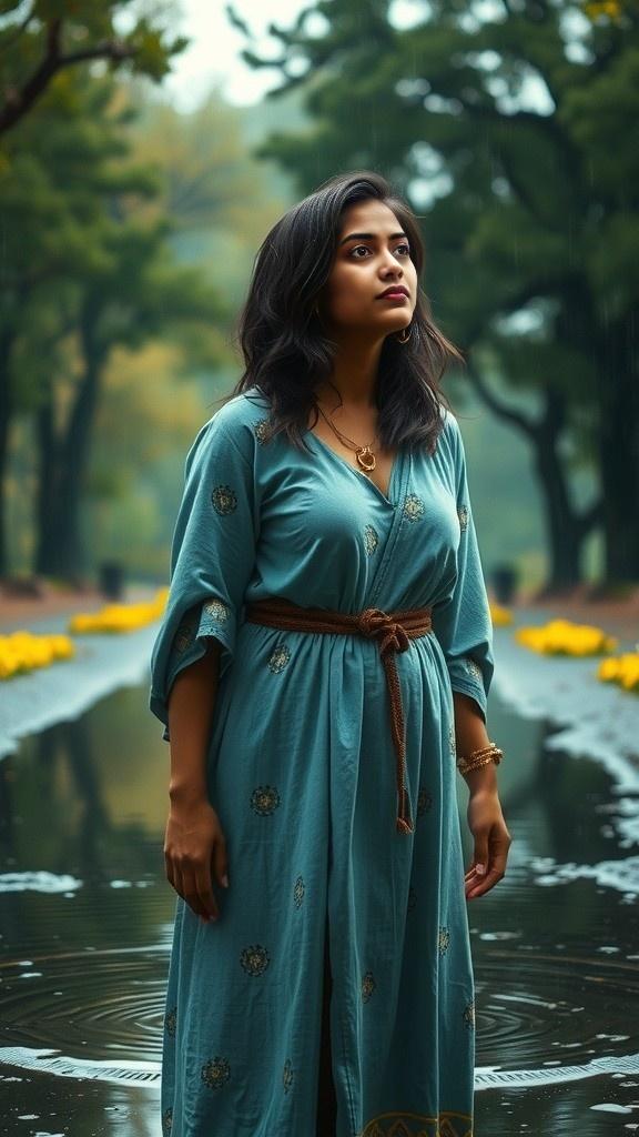 بارش کے بعد قدرتی خوبصورتی