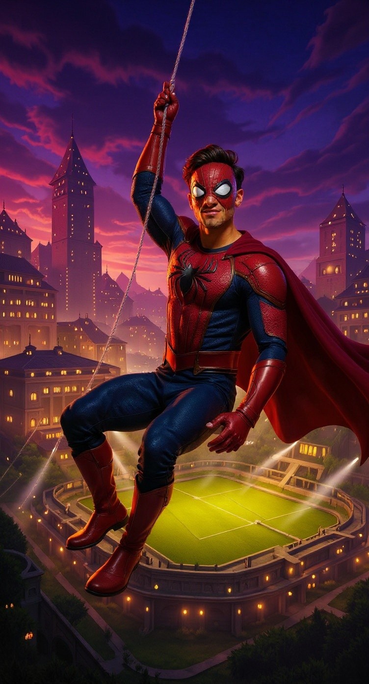 स्टेडियम की महाकवि: Spider-Man, Venom और Dinosaur का अद्भुत मुकाबला