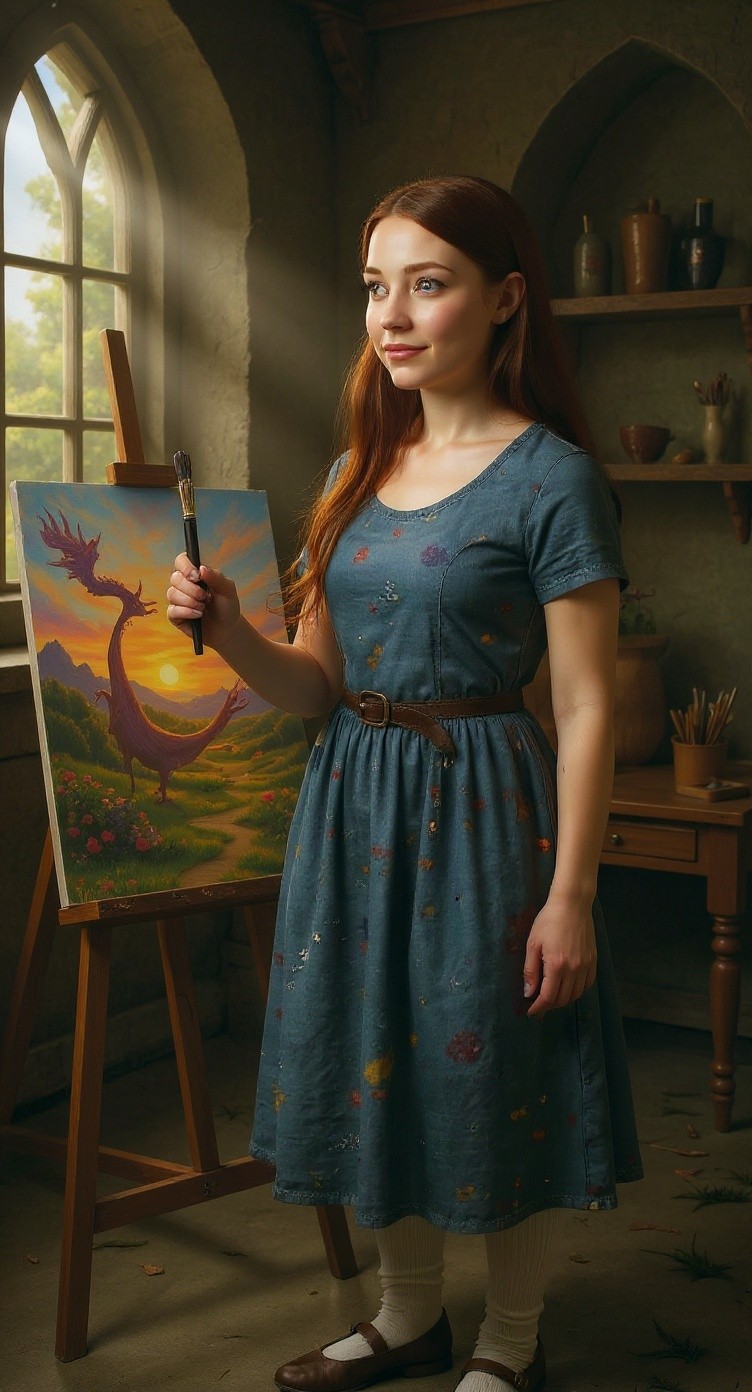 Lily and the Magical Paintbrush