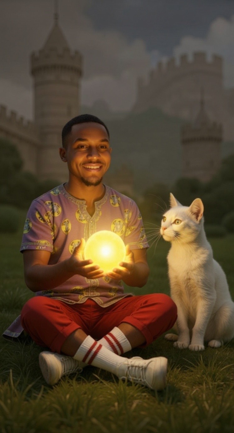 Bimo dan Kucing Putih serta Bola Ajaib