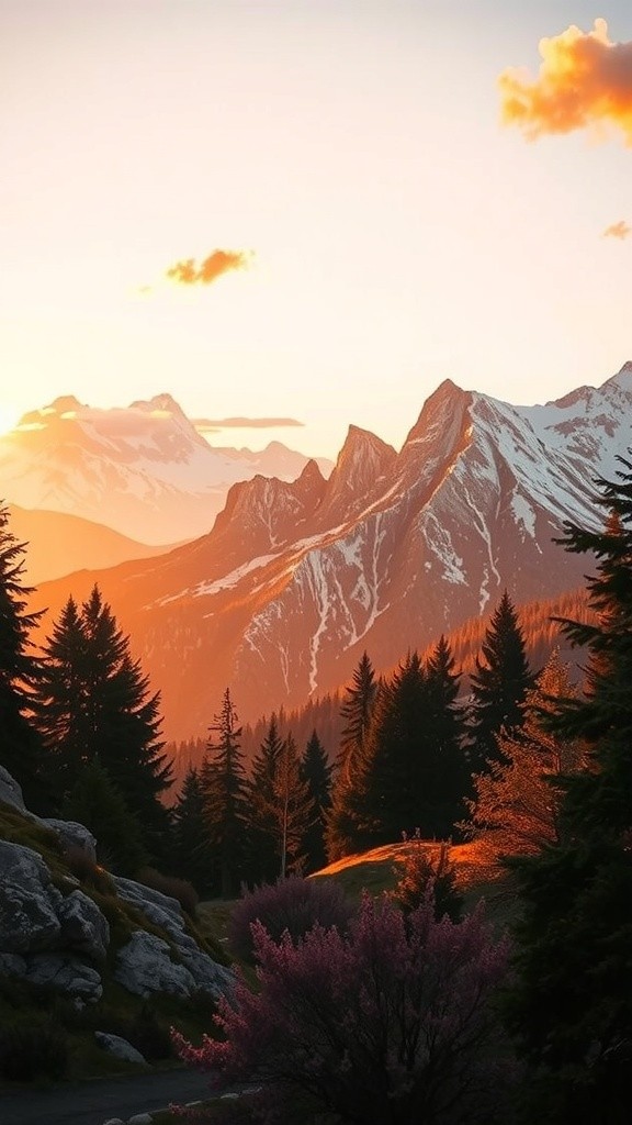 Serene Paradise: A Sunrise in Nature's Masterpiece