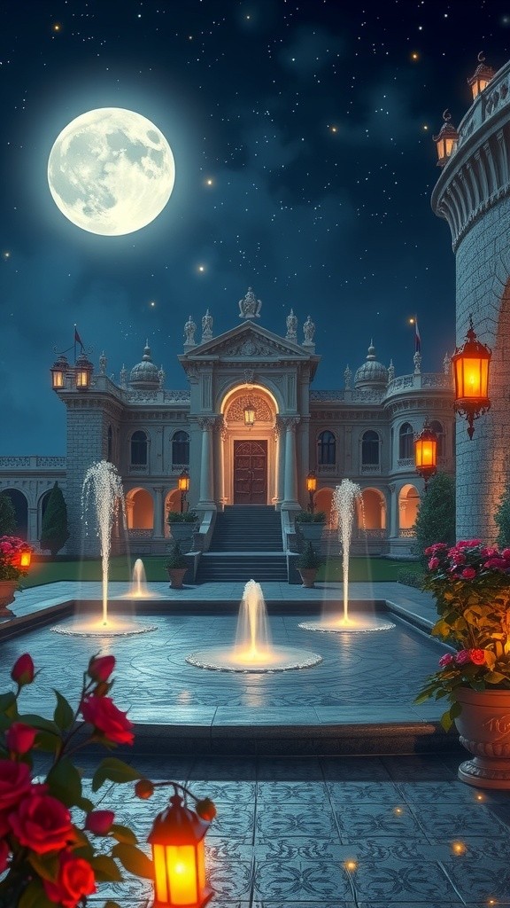 A Starlit Romance in the Palace Garden