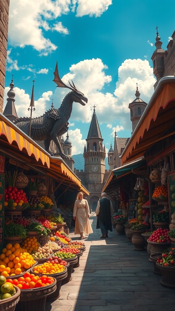 The Vibrant Market Life: A Journey Through Colors and Care