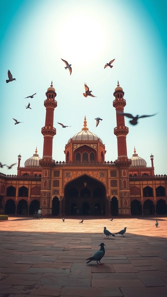 24-Year-Old Russian Girl in Pakistani Dress at Badshahi Mosque