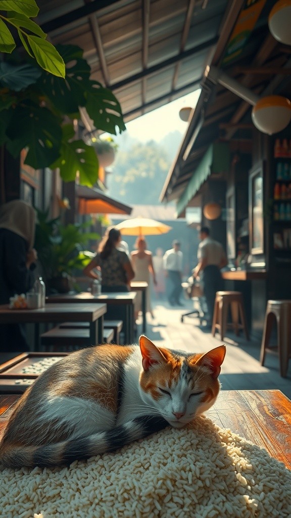 Kucing Ajaib di Warung Bu RT