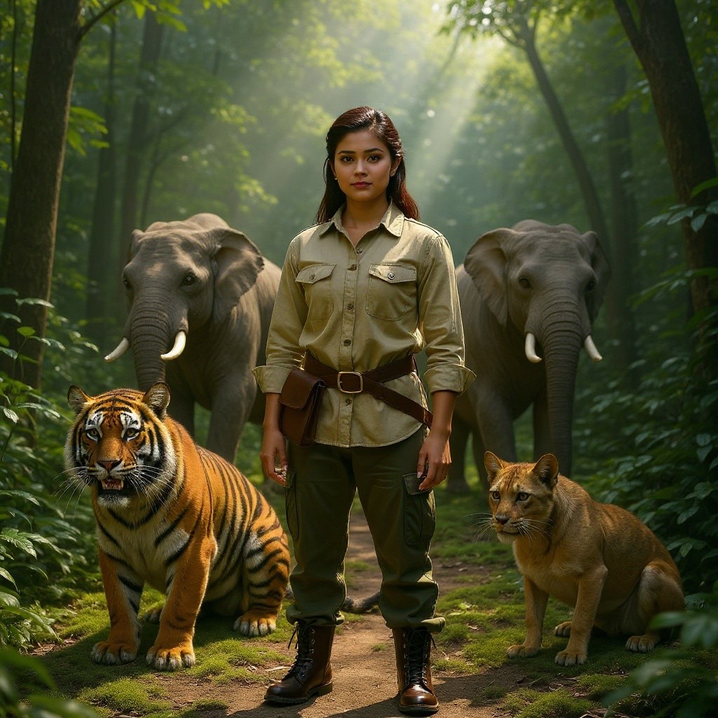 Princess Varisha vs Animals in Jungle Battle