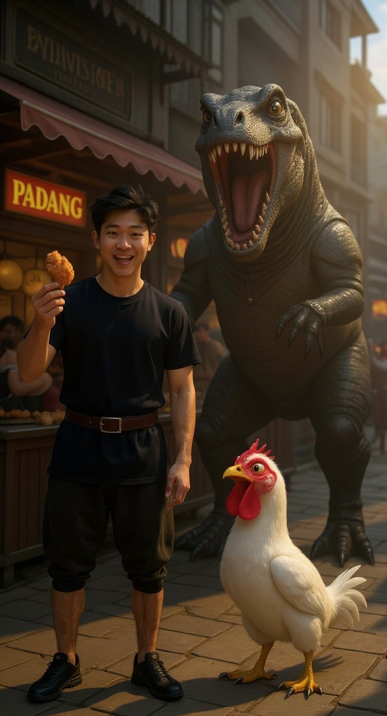 Ayam Bicara dan T-Rex Mengamuk