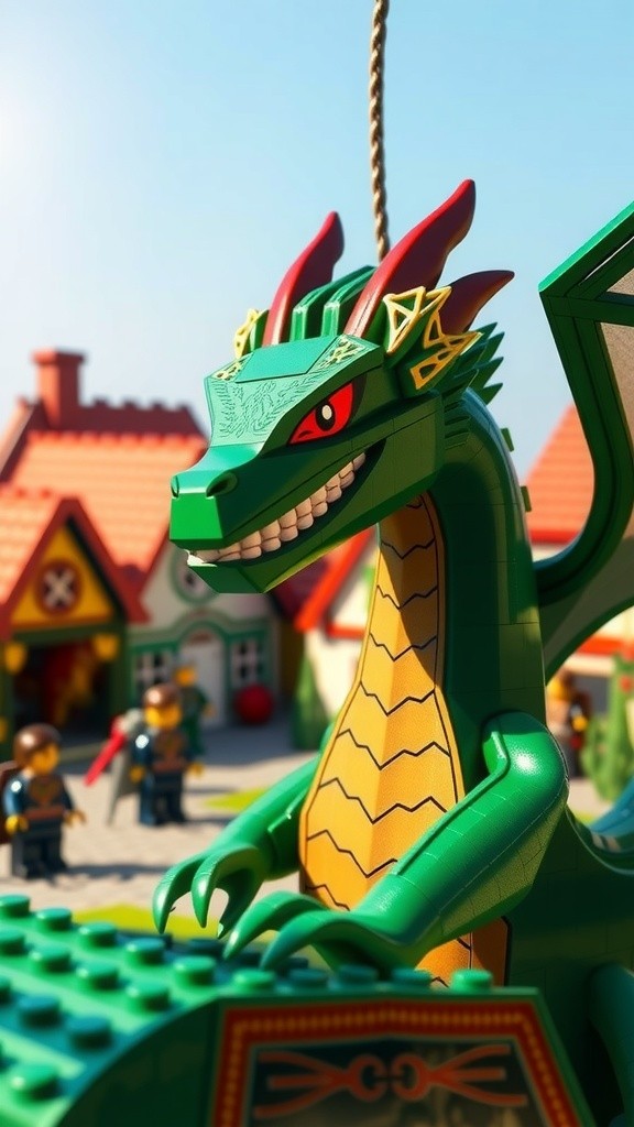 Video Lego Minionut: Pertarungan Superhero Melawan Naga di Desa