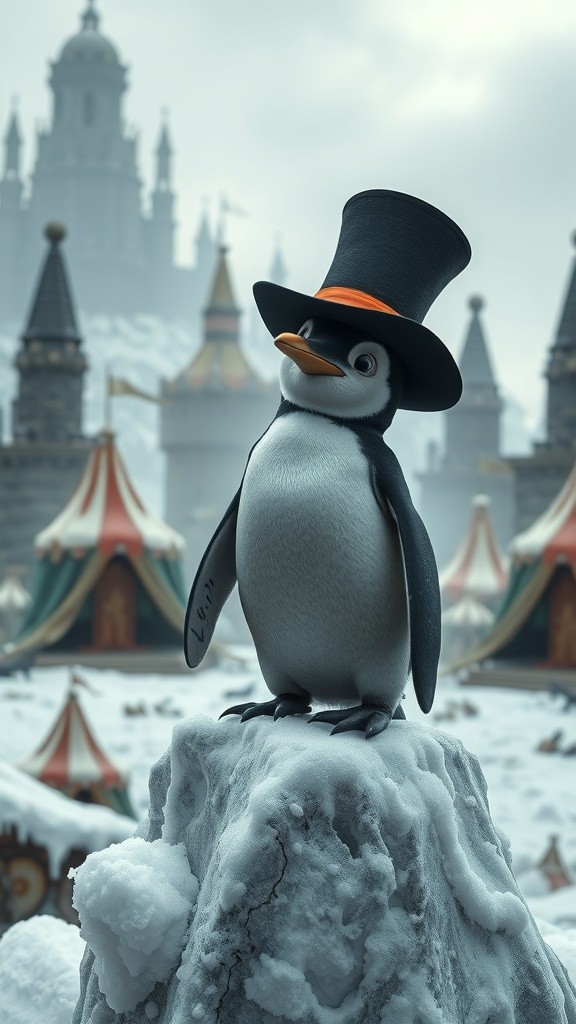 Le Pingouin et le Chapeau Magique