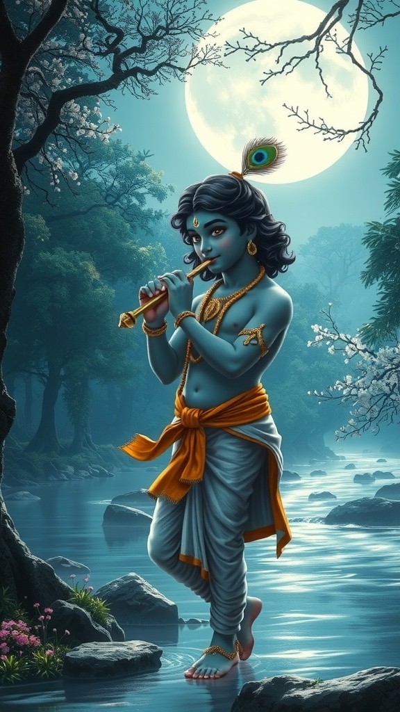 भगवान कृष्ण का नृत्य गोपियों के साथ