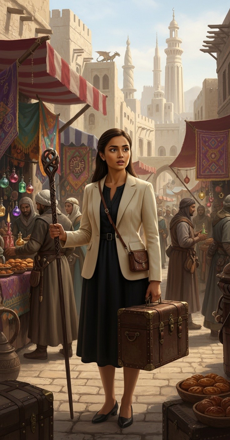 Exploring Dubai and America: A Journey of a 36-Year-Old Pakistani Woman in Stylish Black Shoes