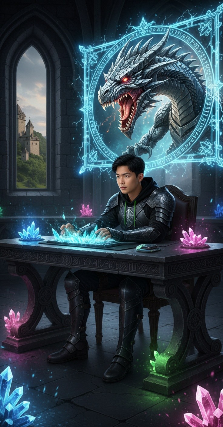 Gamer Showdown: Coin Explosions and Cyber-Dragons!