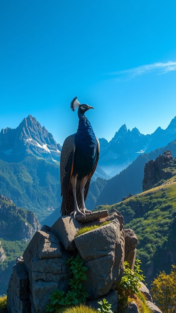 The Melodious Journey of a Blue Peacock and Friends