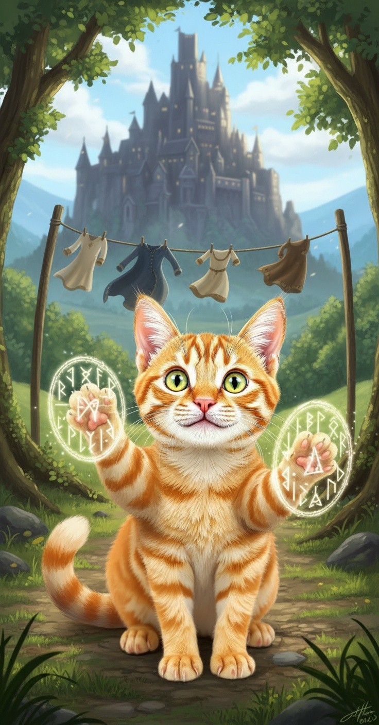 Magical Cat in Motion