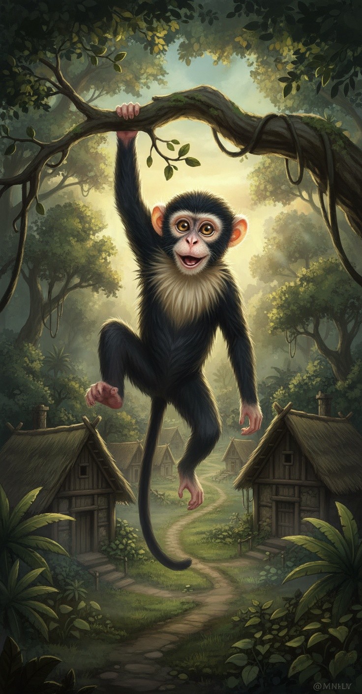 लालच का फल: बंदर और जादुई पेड़ की कहानी