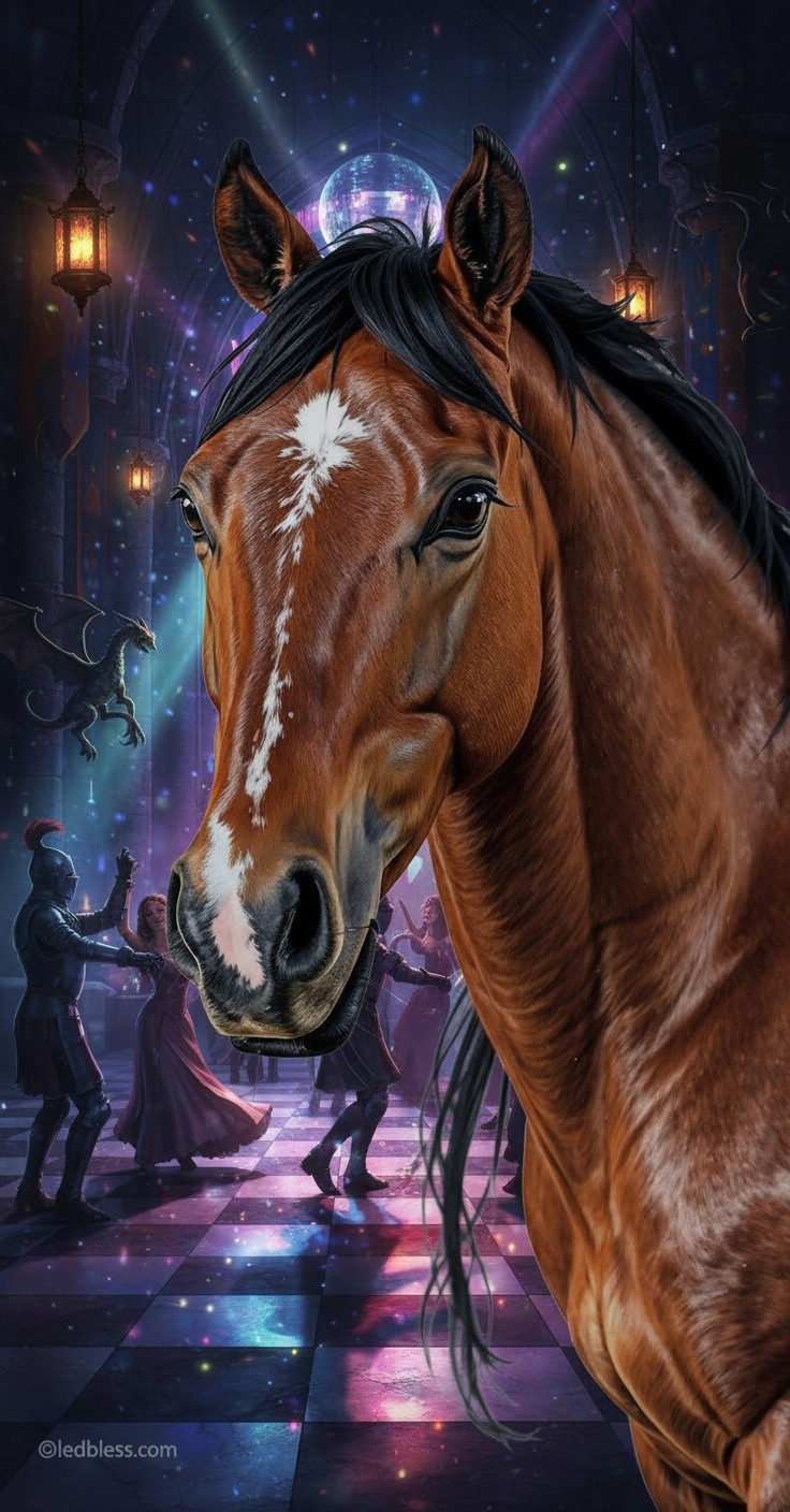 Un singe sur un cheval qui dit abonnez-vous