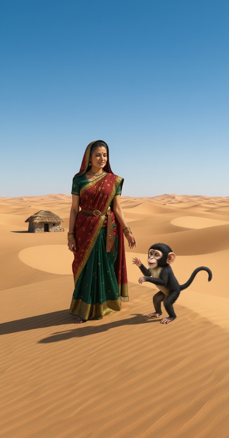 दादी और बंदर का बर्फीला घर