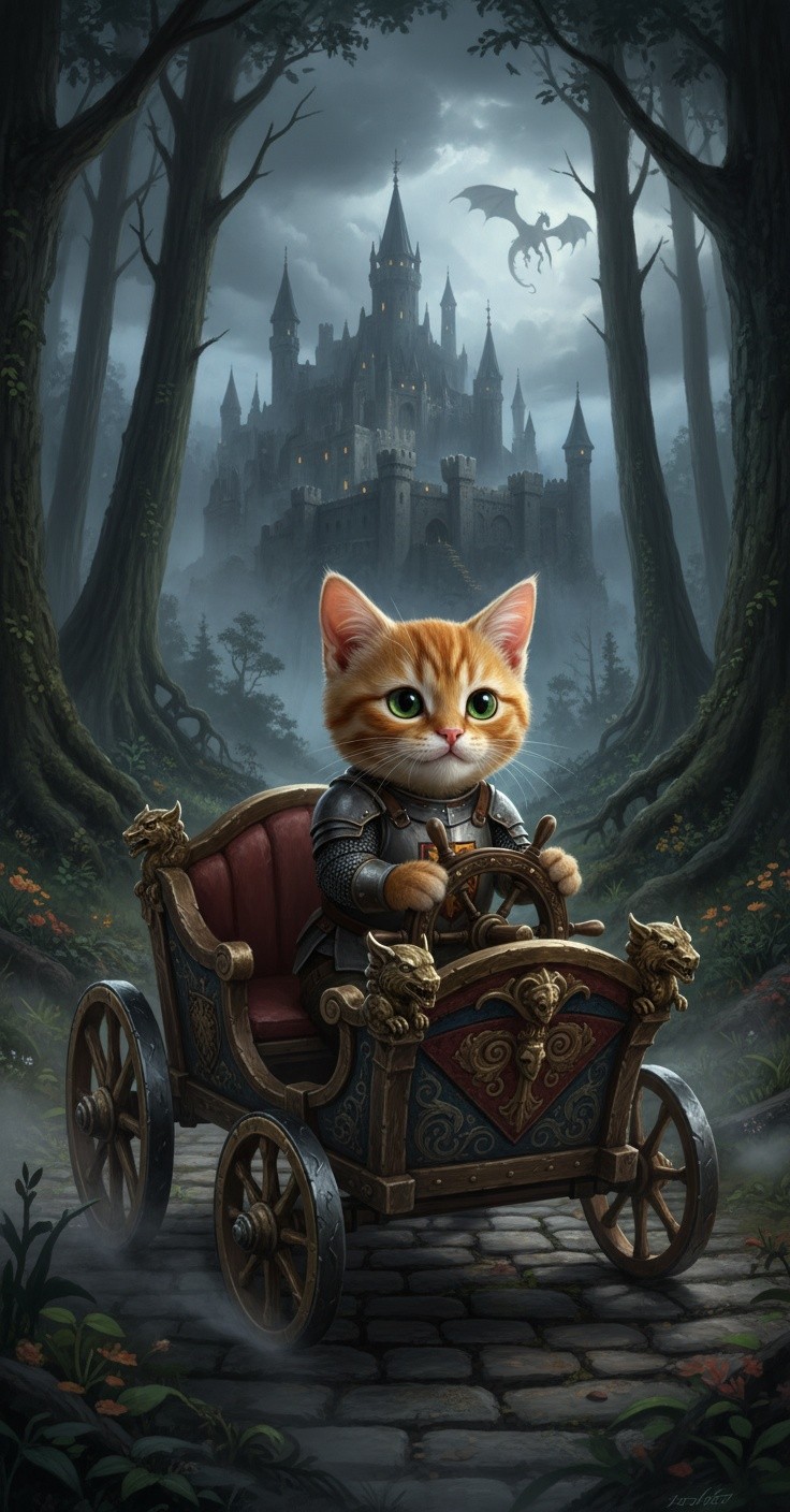 Mittens the Driving Cat's Wild Ride!