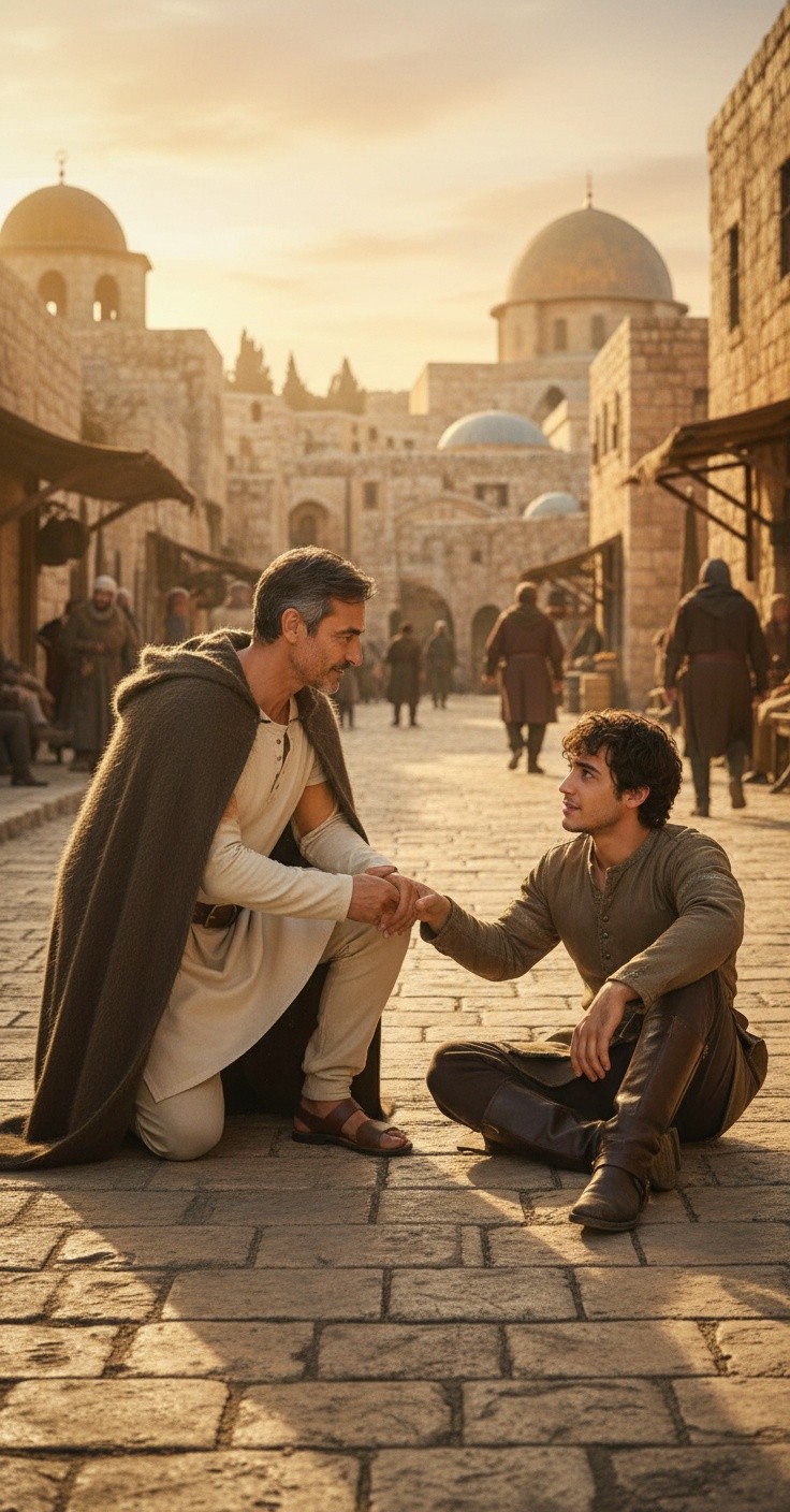 Peter Heals the Lame Beggar