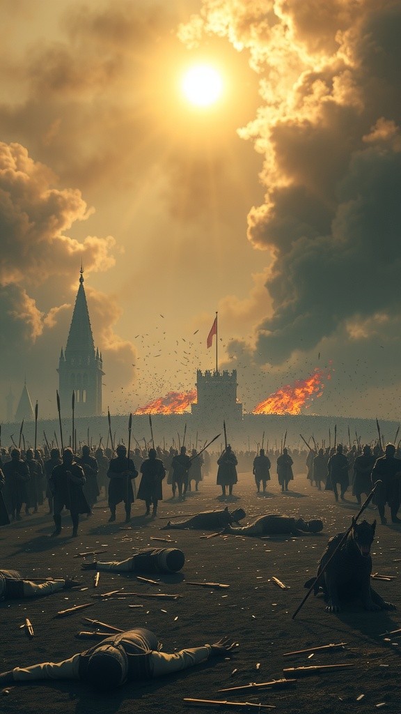 Ethereal Tranquility: Hanuman Amidst Chaos