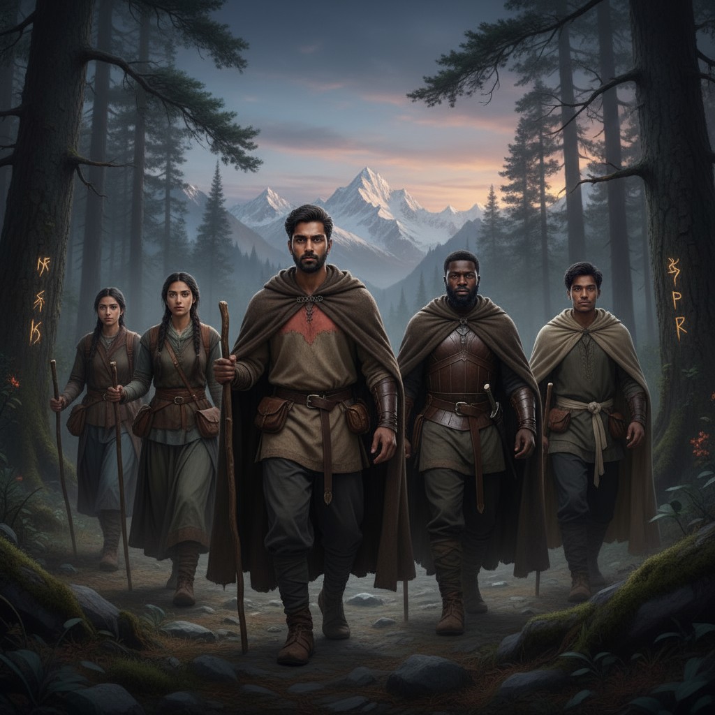 Ascent to Eternity: The Pandavas' Final Journey