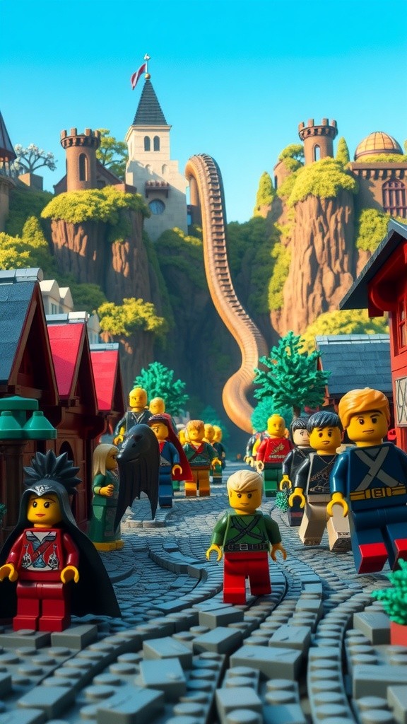 Pertarungan Epic: Naruto vs Ular Lego Raksasa!