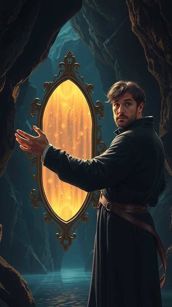 स्टिव का आईने से सामना: एंडरमैन का भागना