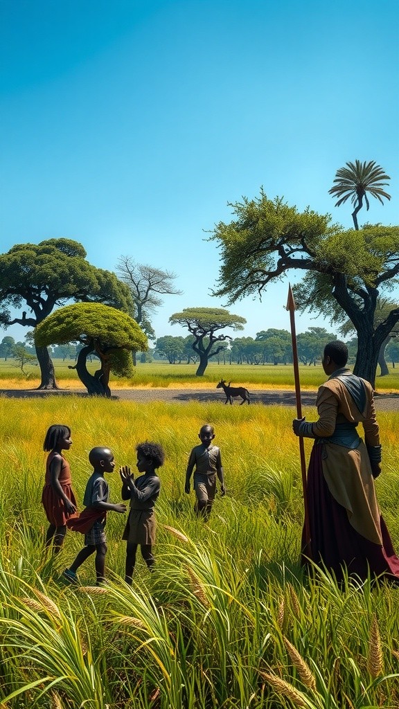 Children Sing for Dancing Elephant