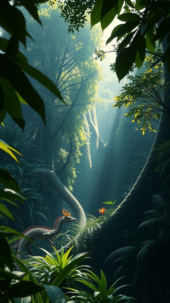 Adventures of Cartoon Characters in the Amazon Jungle