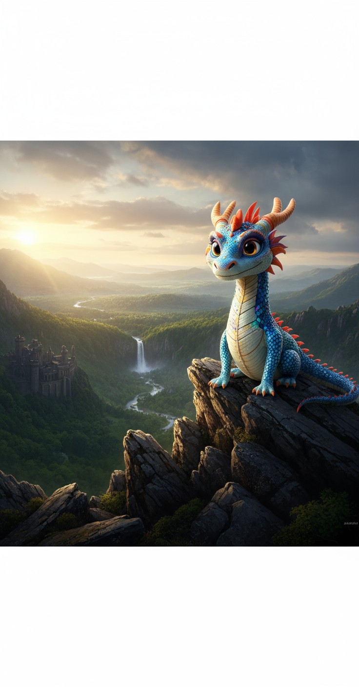 The Tale of Draco: A Colorful Dragon Adventure