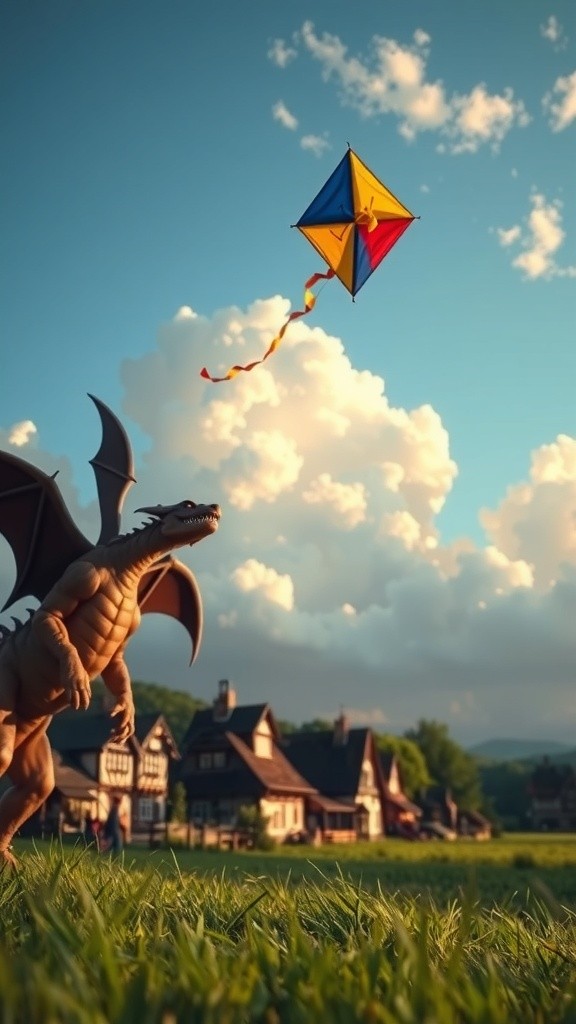 Layangan Si Pelangi di Hari Angin