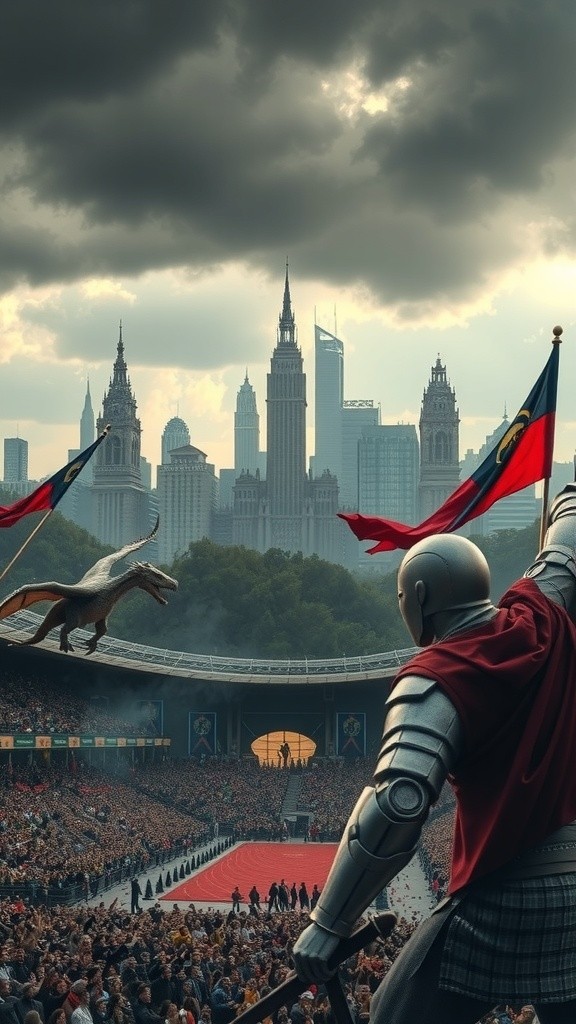 Superheroes Unite: Epic Battle in the Arena!