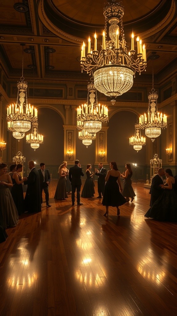 Tango bajo las luces: Zorro elegante y chica dorada