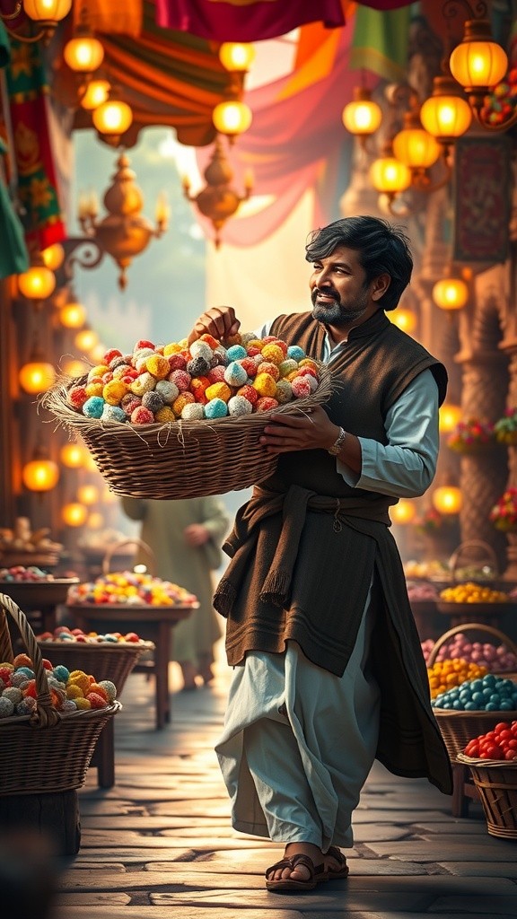 बलराम जी की बहादुरी: मिठाई और दिए की रक्षा!