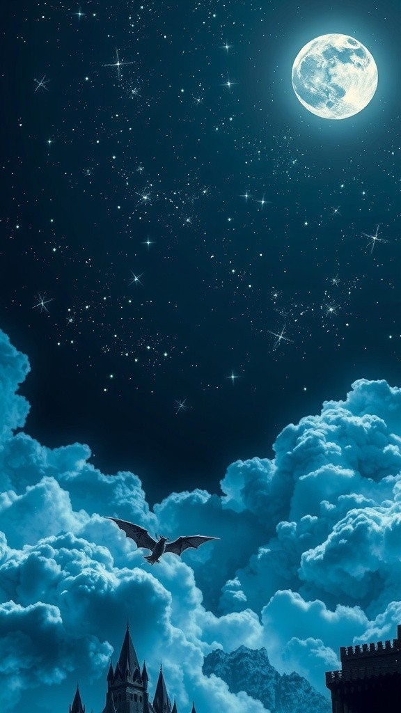 Pufi the Little Cloud's Adventure with the Moon