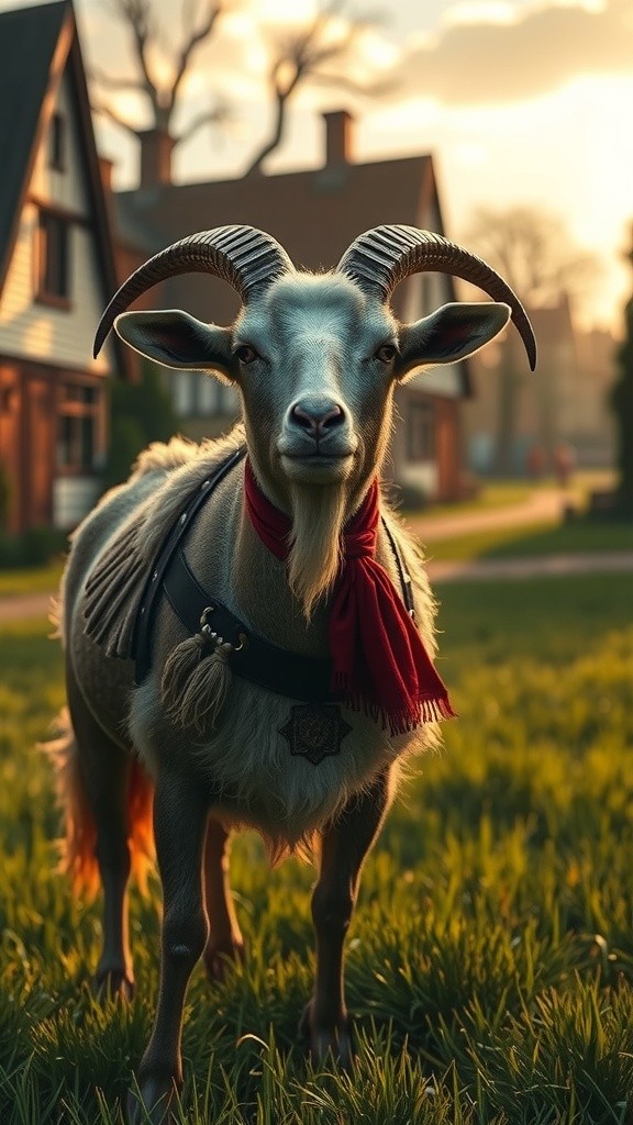 The Goat's Gamble with the Lion