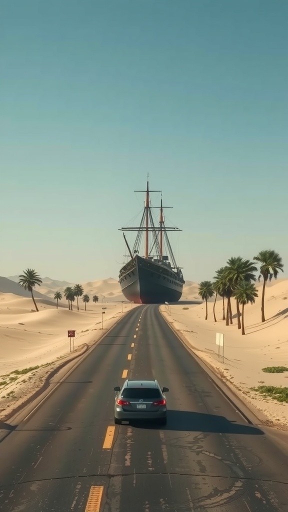 The Mysterious Ship in the Sand