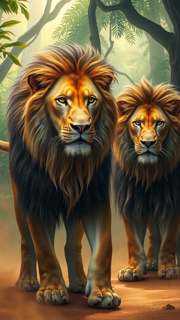 Epic Jungle Showdown: Lions vs. Cobra